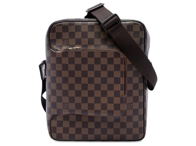 Louis Vuitton Brown Damier Ebene Olav MM Marrom