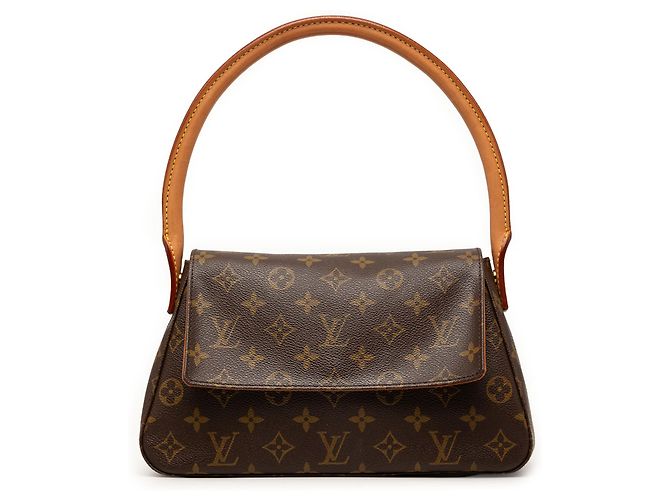 Louis Vuitton Brown Monogram Mini Looping Marrom
