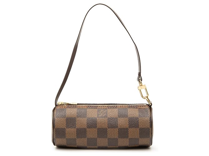 Louis Vuitton Brown Damier Ebene Papillon Pochette Marrone