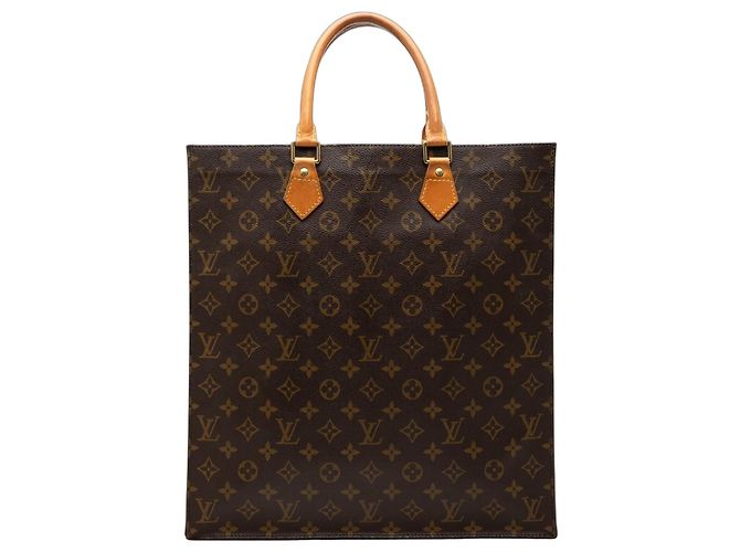 Louis Vuitton Brown Monogram Sac Plat Marron