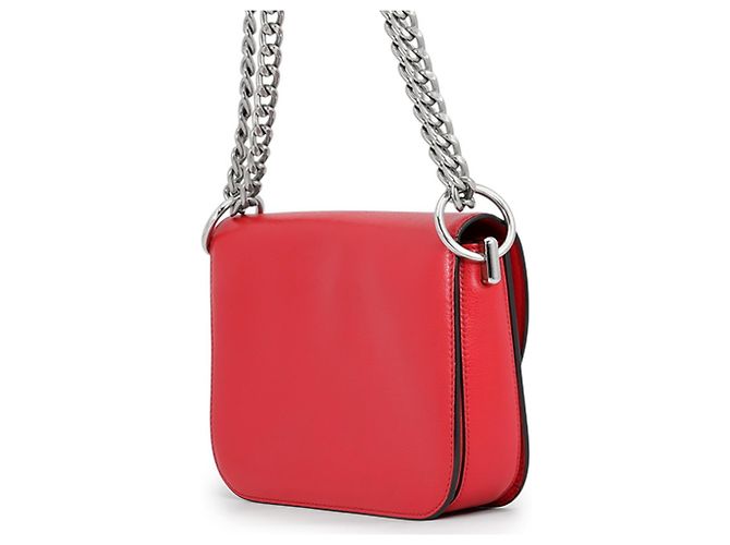 Prada Schultertasche mit Kette Rot