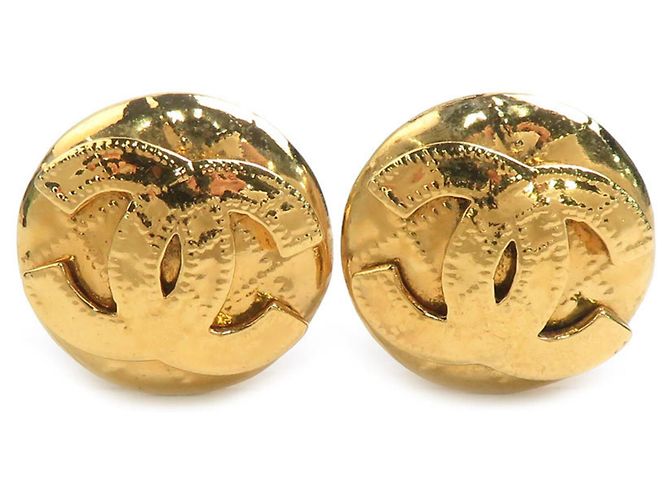 Chanel Gold Clip-On Ohrringe Golden