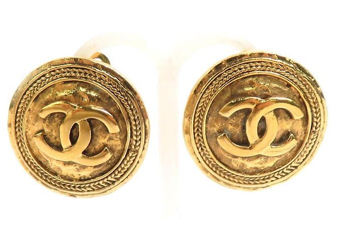 Orecchini a clip Chanel Gold D'oro