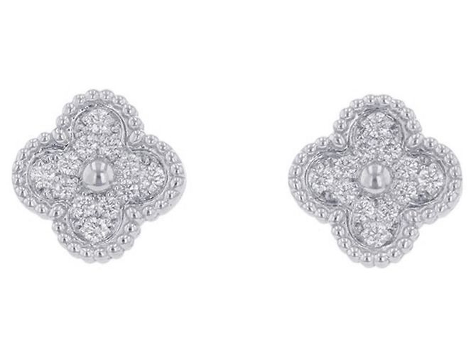 Orecchini Van Cleef & Arpels Sweet Alhambra Diamanti 