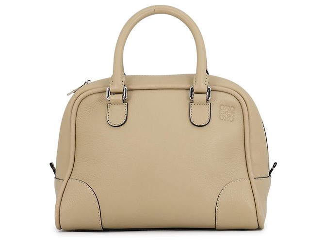 Loewe Amazona 75 Leder Handtasche Beige