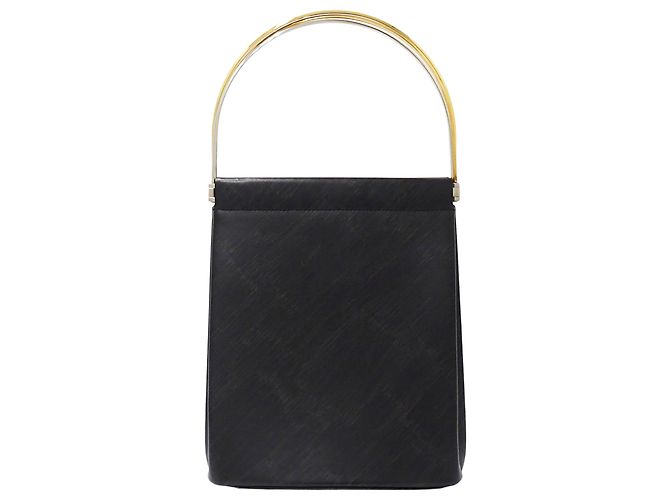 Cartier Trinity Mini-Handtasche aus Leder Schwarz