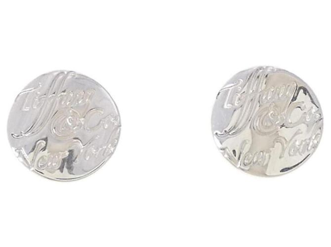 Tiffany & Co Pendientes de botón Tiffany Notes en plata 925