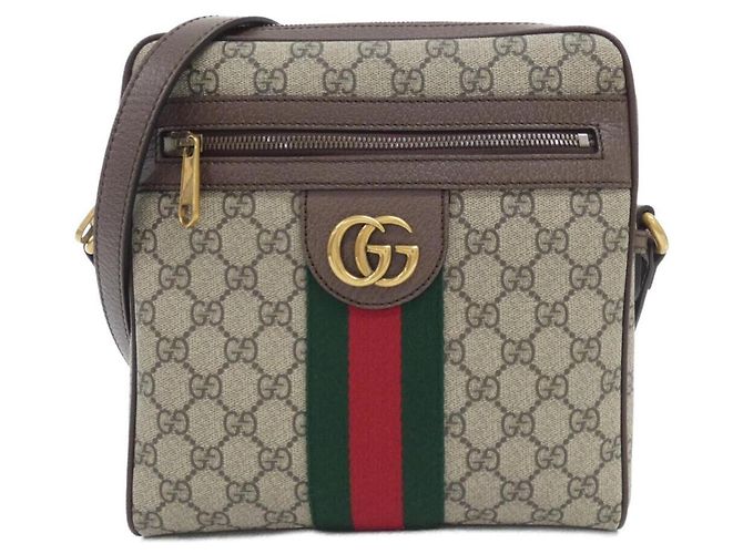 Borsa a tracolla Gucci Ophidia Marrone Beige
