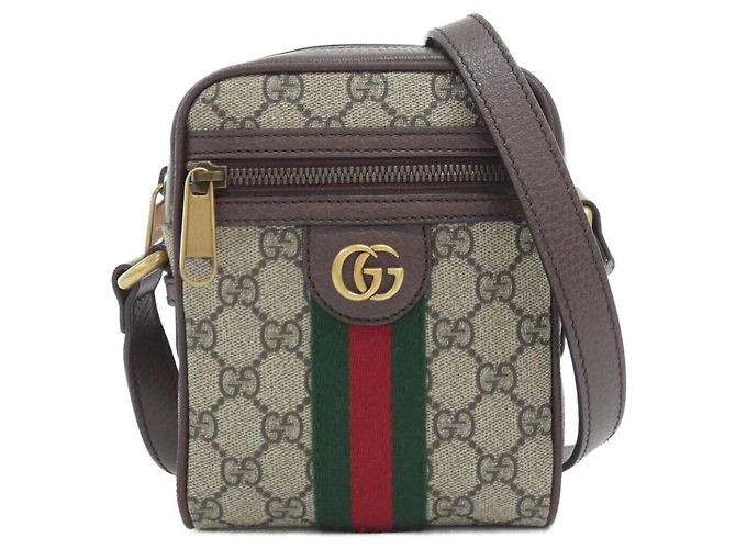 Borsa a tracolla Gucci Ophidia Marrone Beige