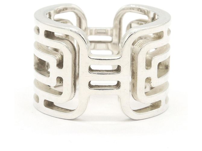Ring Anello Hermès Arcan GM Argento 