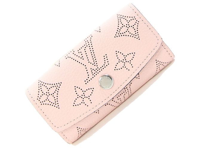 Porta-chaves Louis Vuitton em couro Mahina Marrom