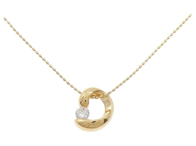Autre Marque Collar de Diamantes Au750 Dorado