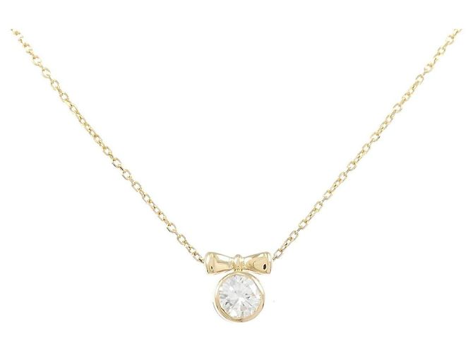 Autre Marque Collar de diamantes Au750 Dorado