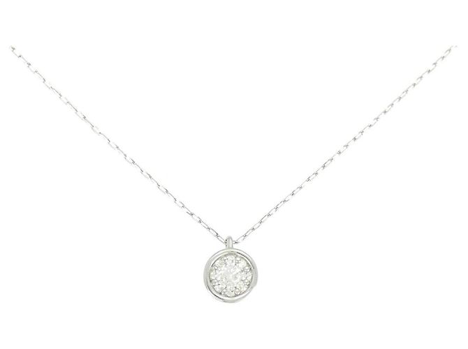 Autre Marque Collana in platino e diamanti Argento