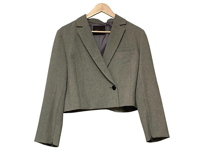 Autre Marque Droite lautreamont Giacca corta in twill Plamical Marrone