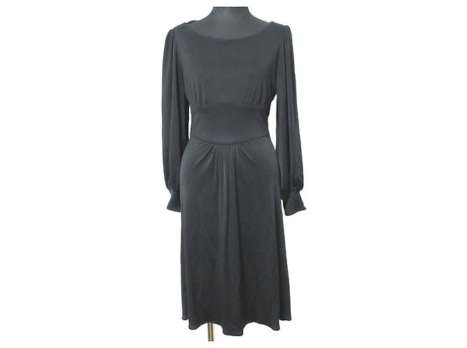 Autre Marque ISSA LONDON Seidenkleid Schwarz