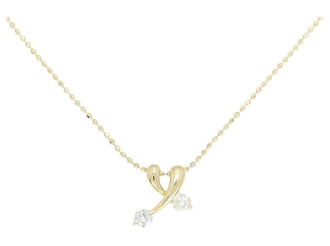 Autre Marque Collar de diamantes Au750 Dorado