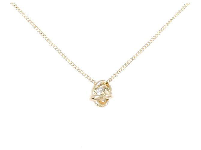 Autre Marque Collar de diamantes Au750 Dorado