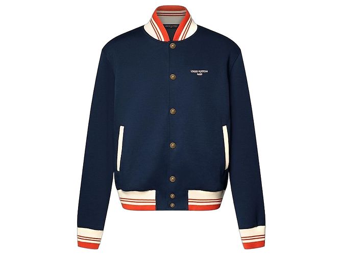 Louis Vuitton Giacca Varsity Elegante Regular Fit Blu