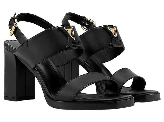Sandali Louis Vuitton Mare Neri in Pelle Nero