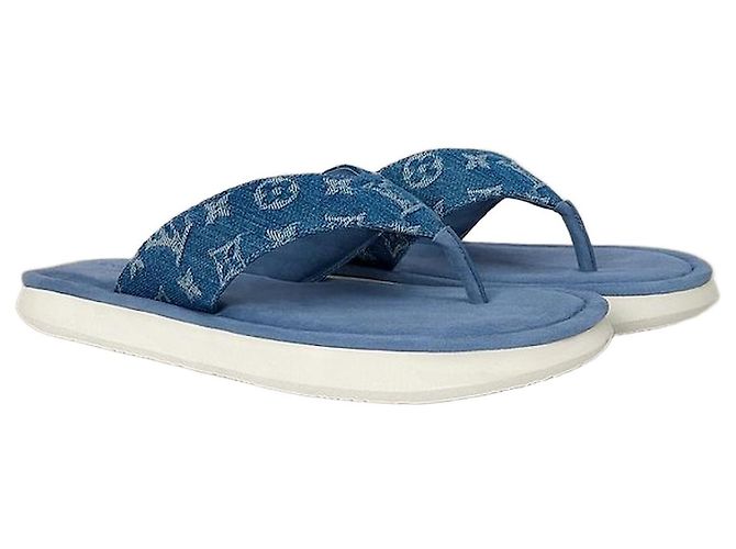 Louis Vuitton Sandali Flip Thong Blue