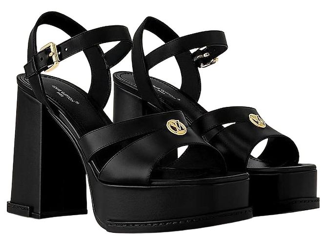 Louis Vuitton Maya Hild Platform Sandals Black