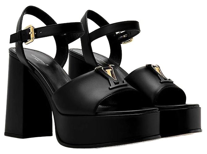 Louis Vuitton Mare Platform Sandal Black