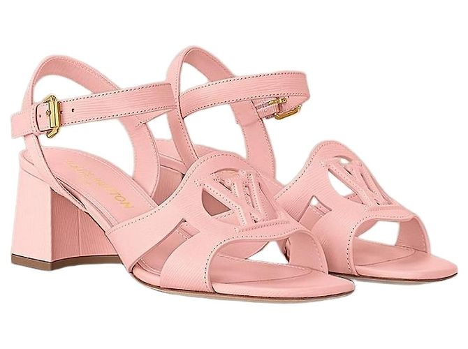 Sandali Isola Louis Vuitton Rosa in Pelle