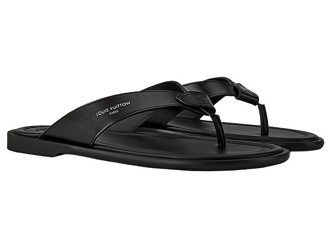 Louis Vuitton Sandali Sunset Thong Black Nero