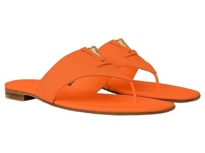 Louis Vuitton Mare Flat Thong Sandalen Orange