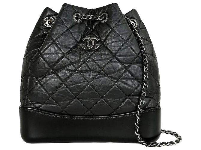 Chanel Gabrielle Small Backpack Black YQBVRXQC