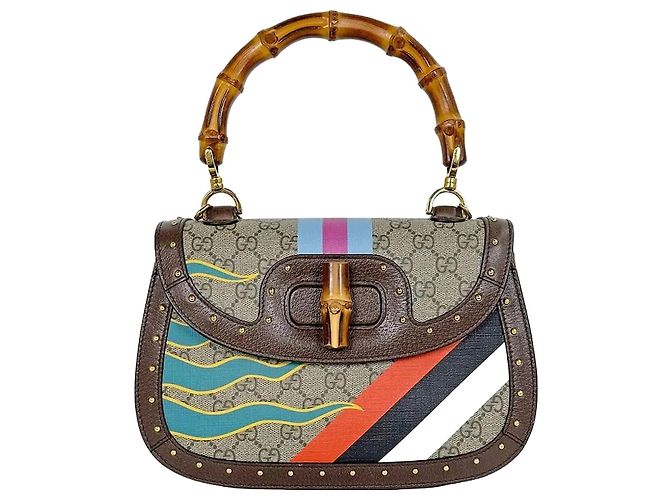 Bamboo Gucci Borsa tote in bambù Marrone 