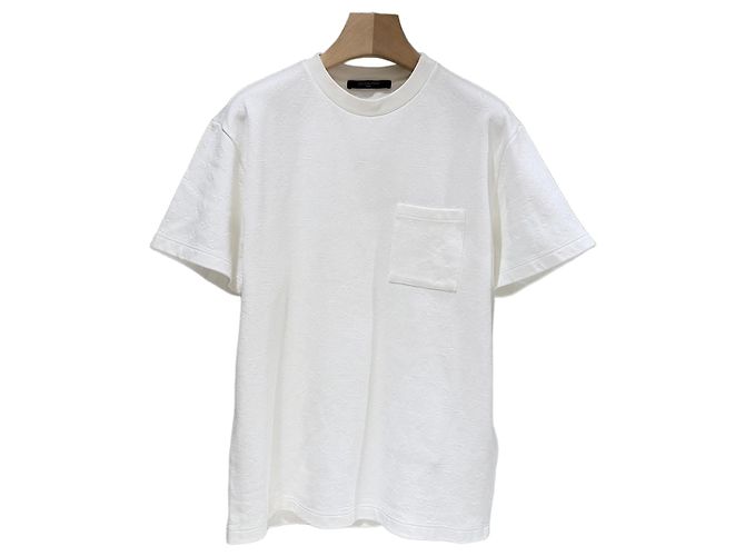 Louis Vuitton Monogram Pique Kurzarm T-Shirt White Weiß