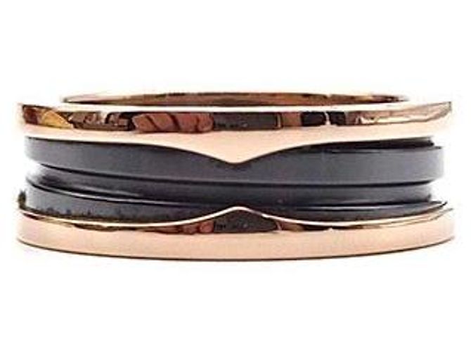 Bulgari Bzero1 Ceramic Ring Rose Gold Pink