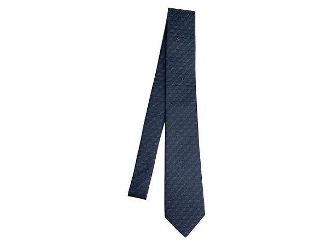 Gucci Silk Jacquard Tie Blue