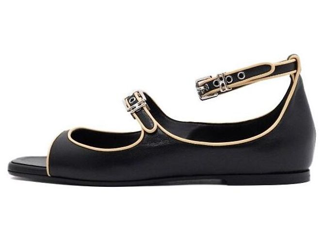 Hermès Sandali Logo Donna Noir Nero
