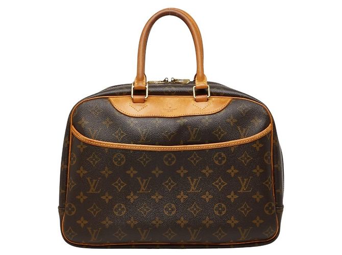 Borsa Louis Vuitton Monogram Deauville Marrone