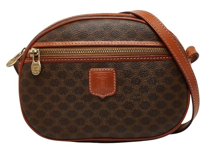 Céline Borsa a tracolla Celine Macadam Marrone