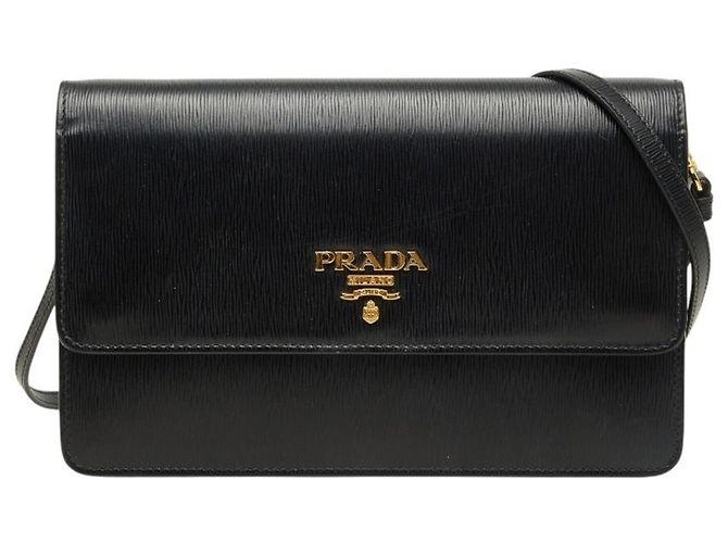 Vitello Borsa a Tracolla Prada Nero 