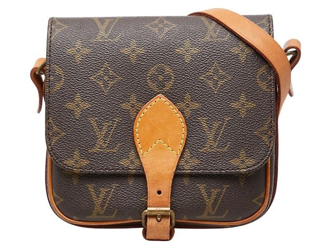 Bolsa de Ombro Louis Vuitton Monogram Mini Cartouchiere Marrom