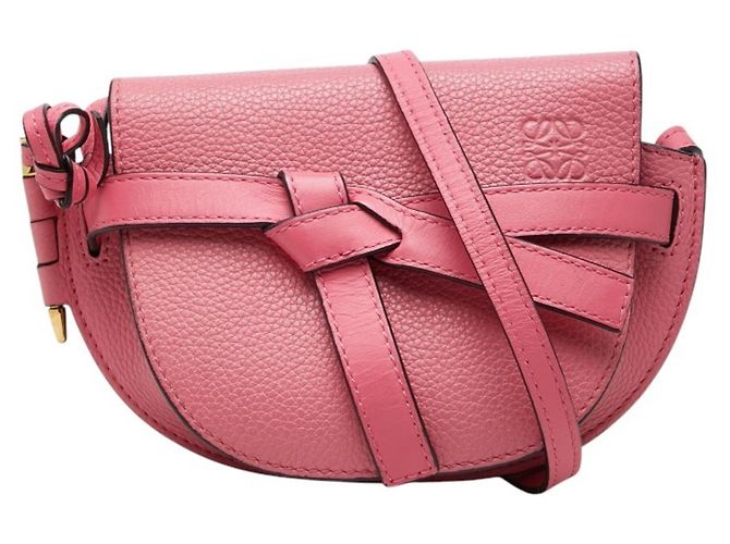 Borsa a tracolla Loewe Anagram Gate Mini Rosa