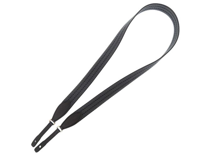 Hermès Hermes Gray Canvas Shoulder Strap Brown
