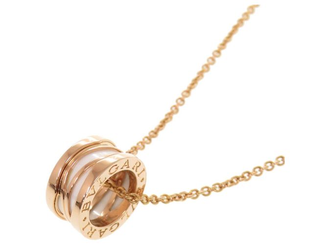 Bulgari Colar Bvlgari B-ZERO1 em ouro rosa e cerâmica Dourado