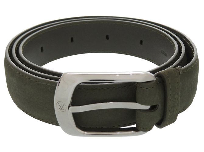 Louis Vuitton Gürtel für Herren Silber Khaki