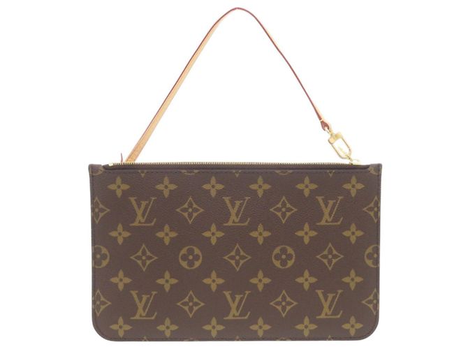 Bolso Louis Vuitton Neverfull Castaño Monograma