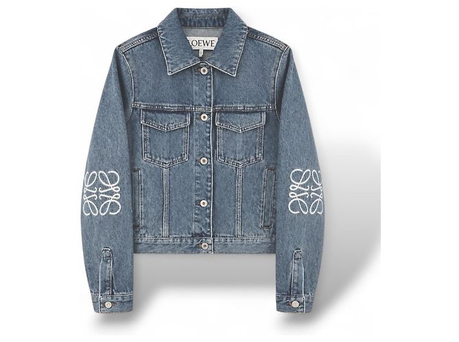 Giacca in denim Loewe Anagram Blu