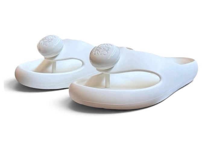 Loewe White Foam Rubber Slides
