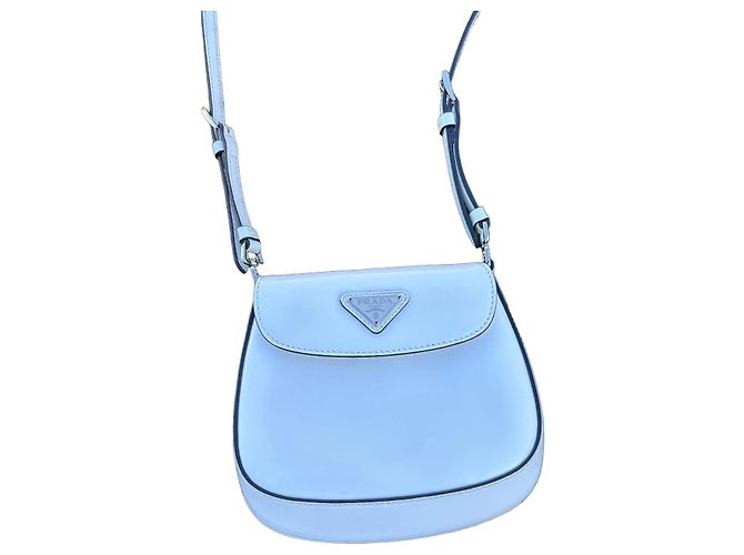 Borsa a tracolla Prada in pelle bianca Bianco