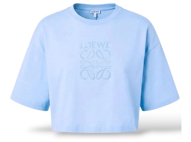 T-shirt Loewe Anagram Blu Chiaro