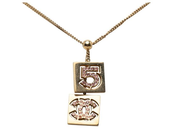 Timeless Collar con colgante Chanel No. 5 Coco Mark Dorado